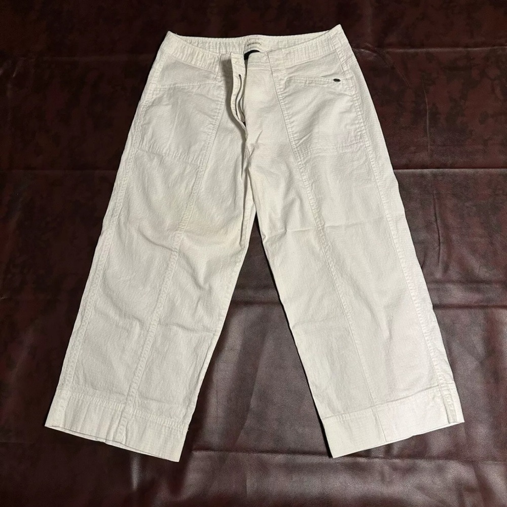 Vintage Cotton Ginny Capri Pants Women's 13 White Casual